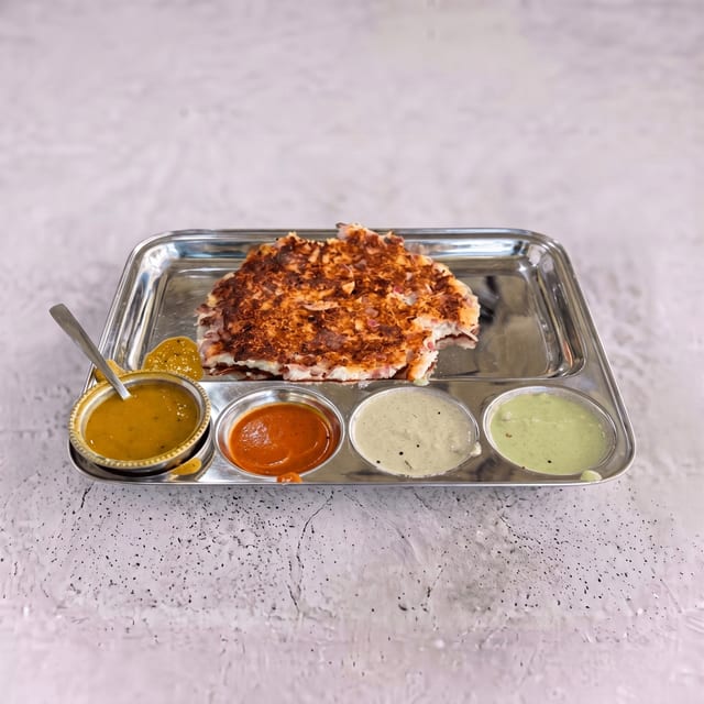 Onion Tomato Uthappam.