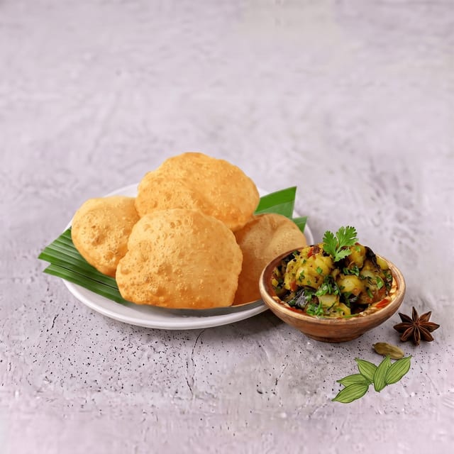 Poori with Aloo Bhaji.
