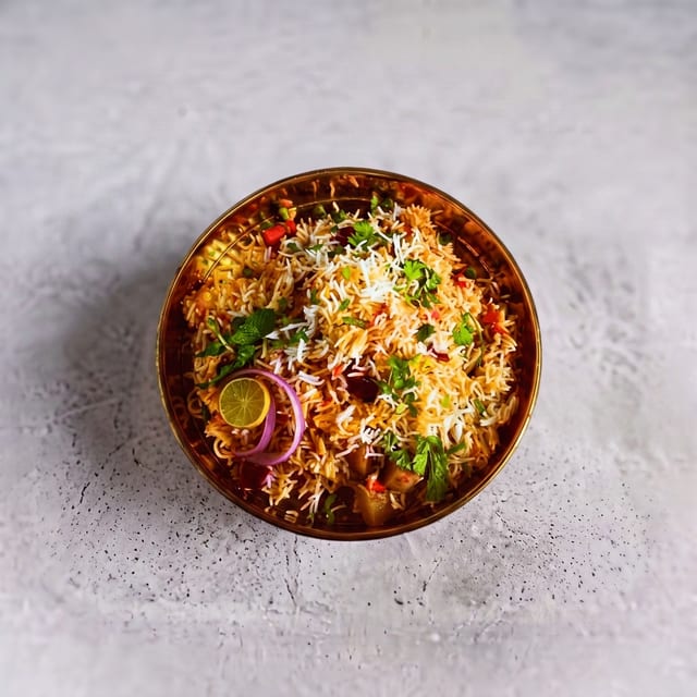 Veg Dum Biryani.